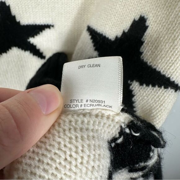 NakedCashmere Stella Star Graphic Turtleneck Cashmere Sweater NWT Size Small - Picture 10 of 16